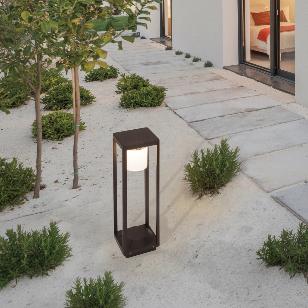 Lampe de jardin solaire Loveto anthracite
