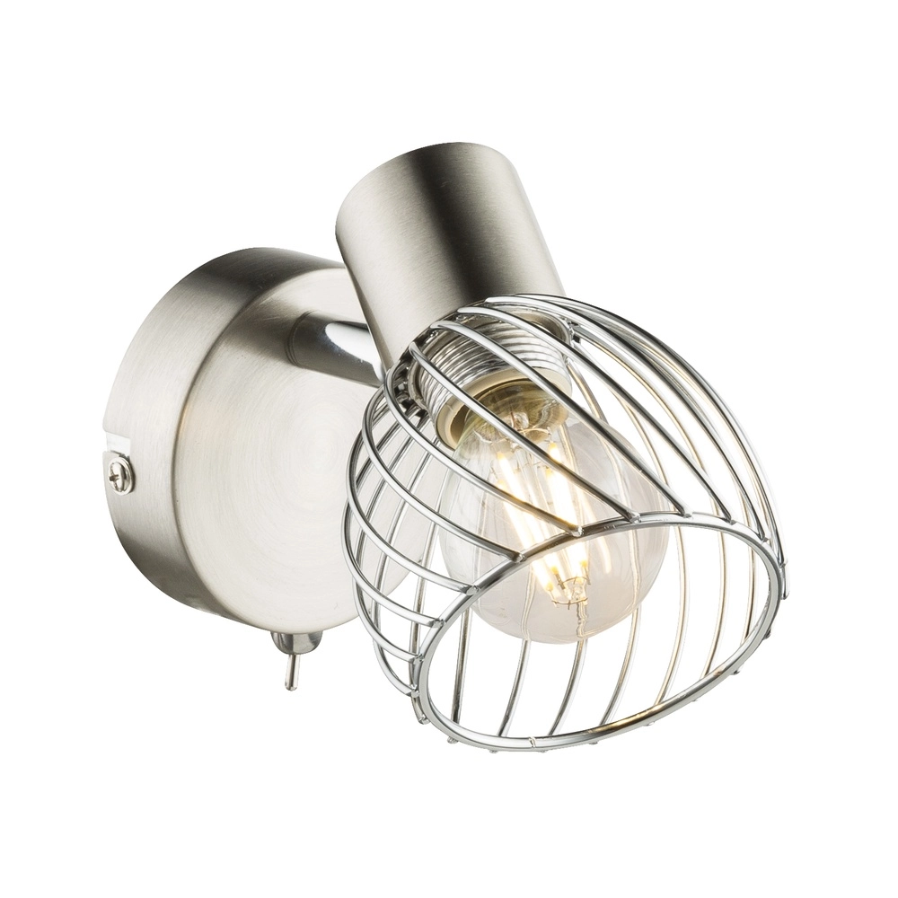 Lampe murale Texas nickel