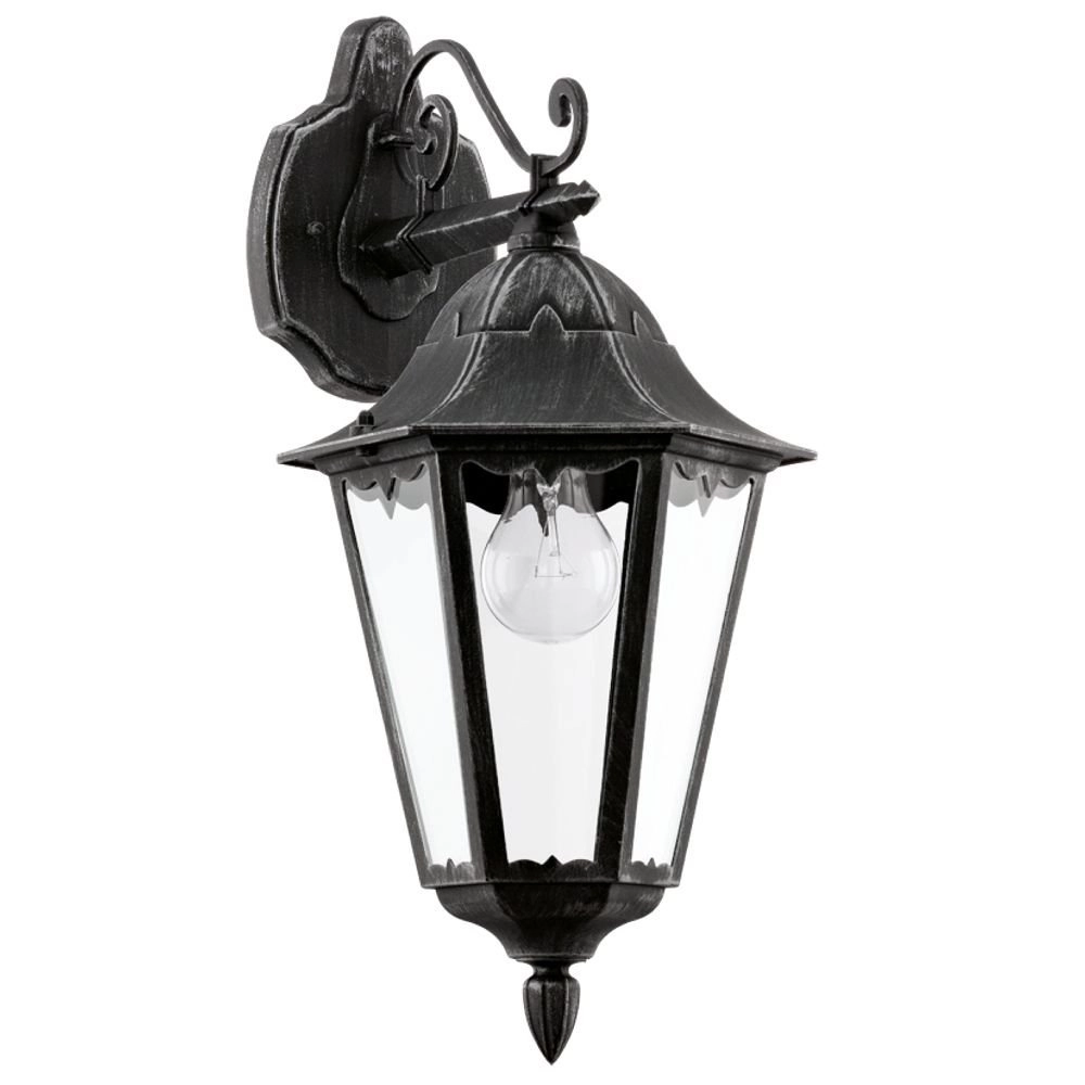 Lampe d'extérieur Navedo suspendu noir argent