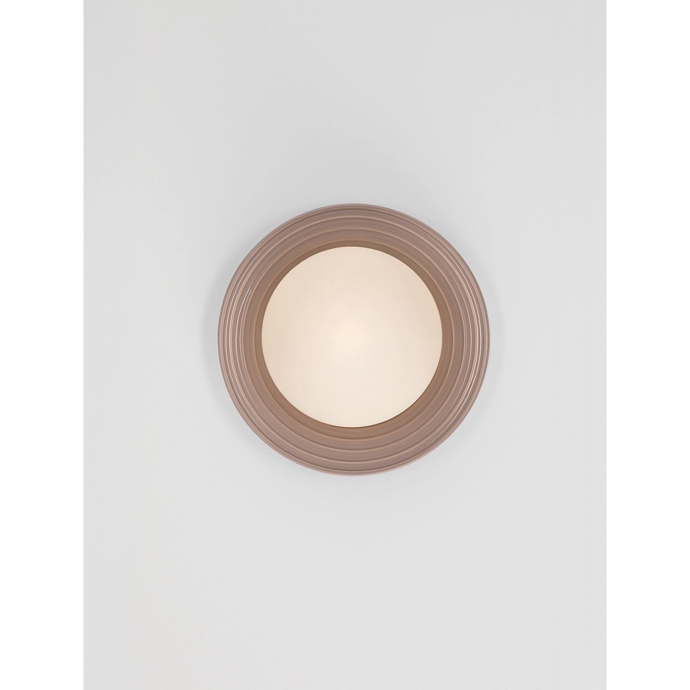 Applique murale Orbique brun moka Ø 22cm Lyora 5212017483874