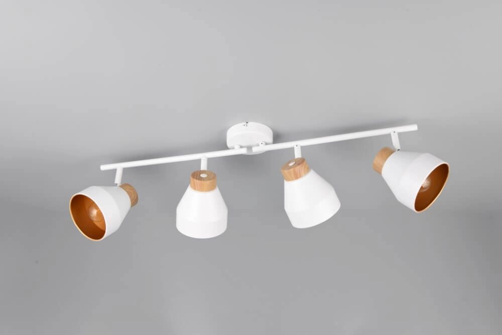 Plafonnier design 4 lumières Valentin blanc Trio 4017807637441