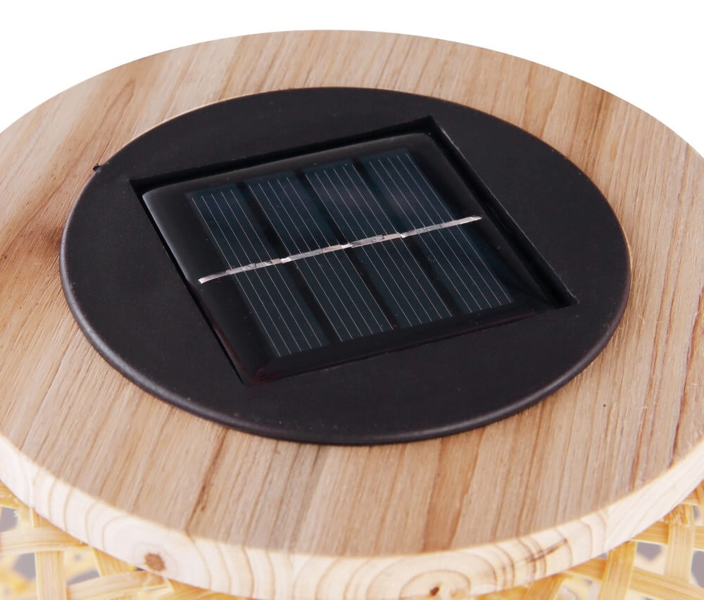 Lampe de table en rotin Salor sur l'énergie solaire Globo 9007371390991