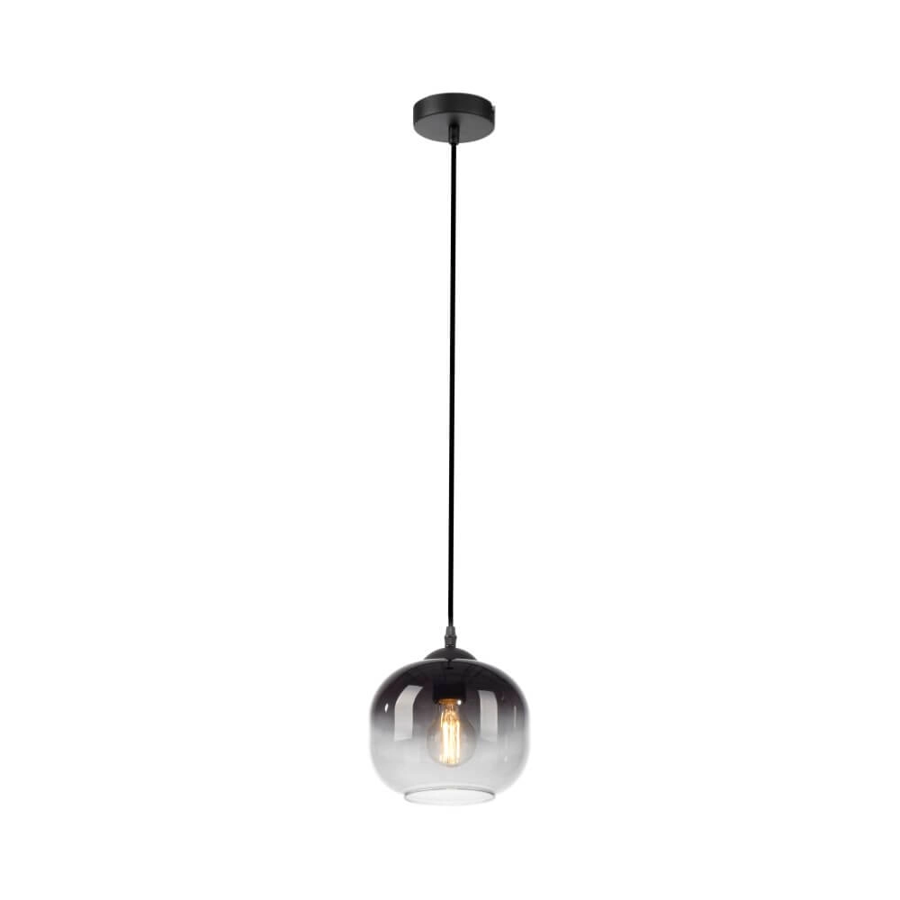 Lampe suspendue noire Zea célibataire Just Light 4043689993740