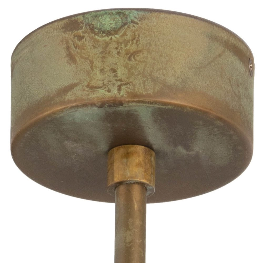 Lampe suspendue en laiton Maritiem 15cm bronze marron Franssen 8021035013195
