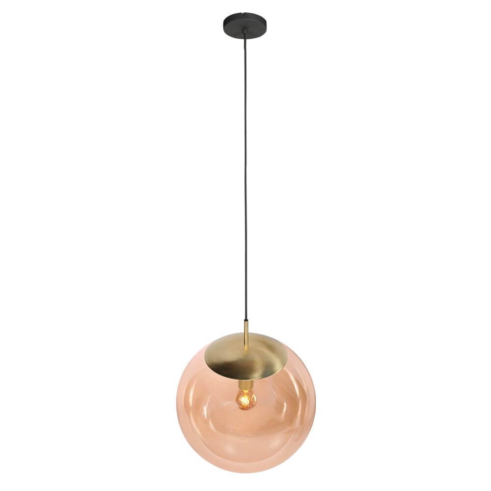 Suspension Bollique Sphère d’or avec verre ambré Steinhauer 8712746177541