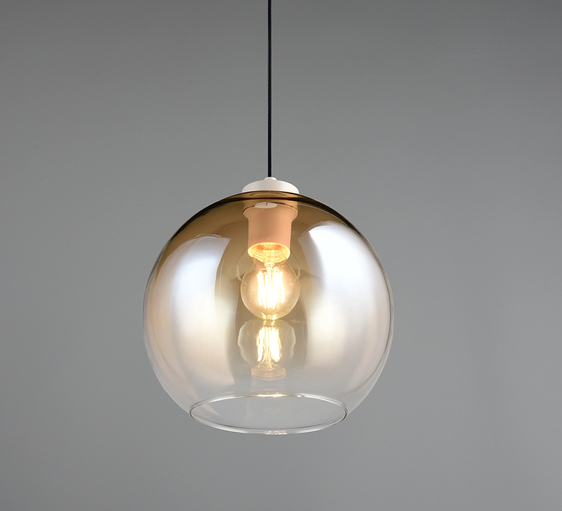 Lampe suspendue Liora Verre ambré Trio 4017807682380