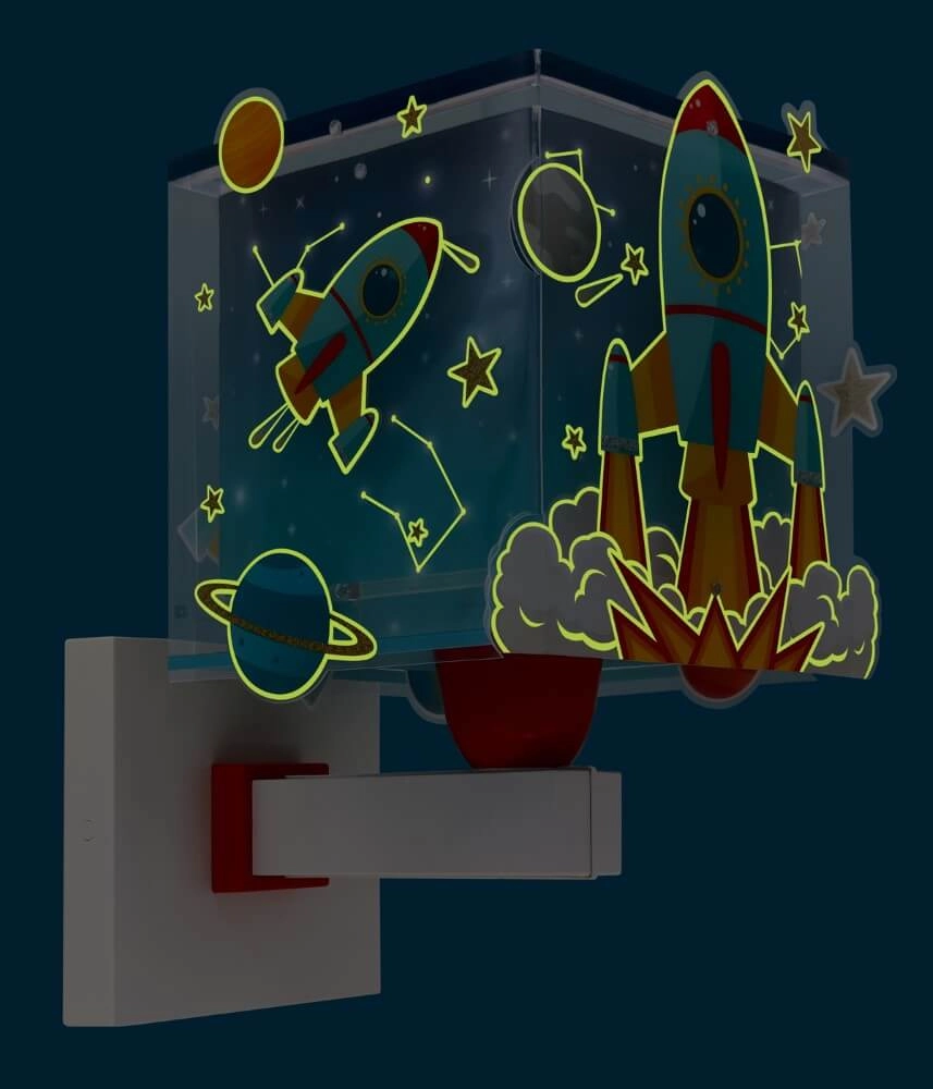 Applique Rocket bleu avec du blanc Dalber 8420406633596