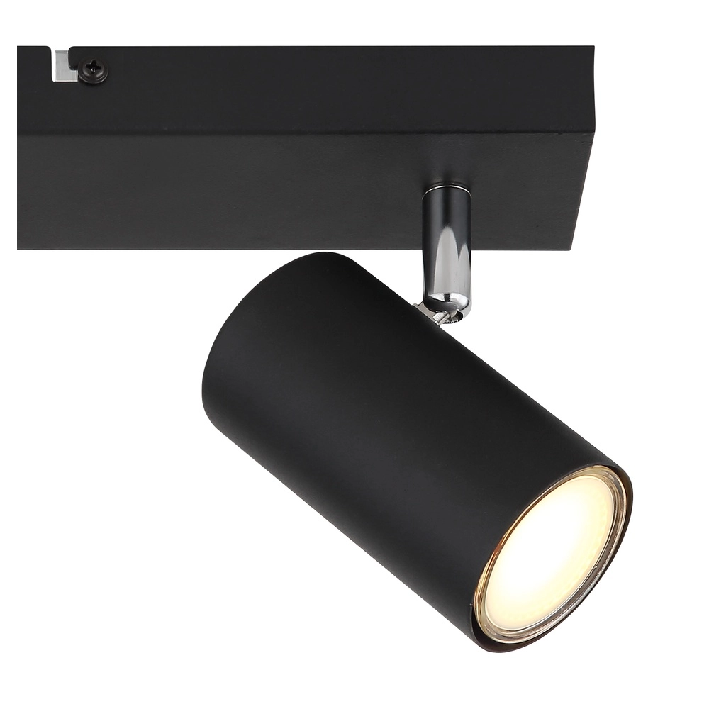 Lampe de plafond à deux lampes Robby Noir Globo 9007371442515
