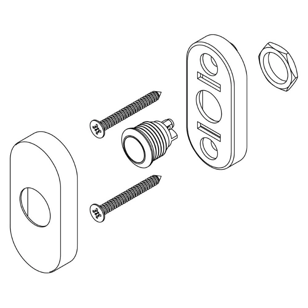 Sonnette ovale Chimea Inox Intersteel 8714186054574