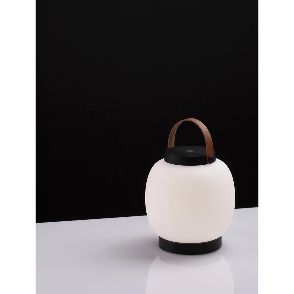 Lampe de table rechargeable Jigra anthracite avec blanc Lyora 5212017434876