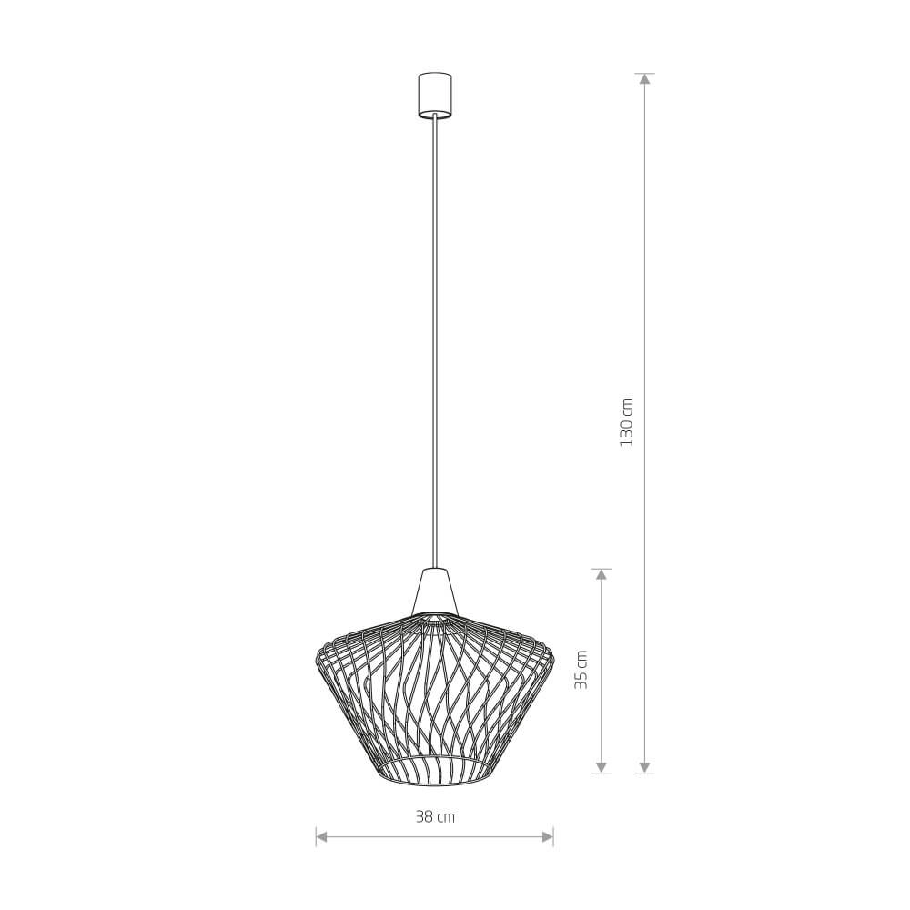 Lampe à fil Wave Ø 38 cm Lyora 5903139885898