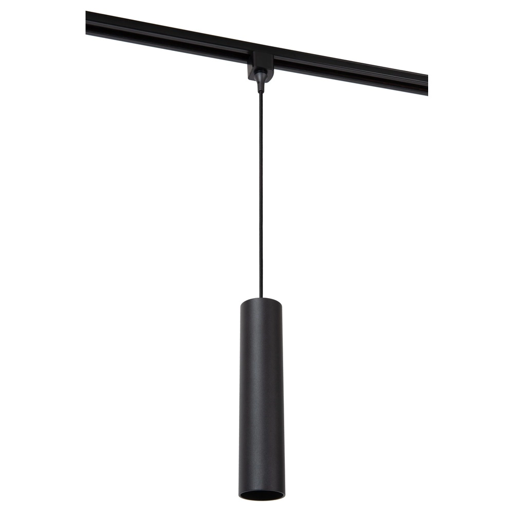 Suspension lumineuse à rail Track Floris Noir monophasé