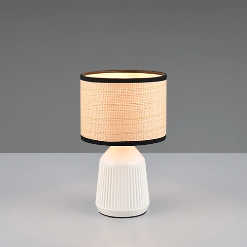 Lampe de table Formentera Ø 16 cm de blanc Trio 4017807692105