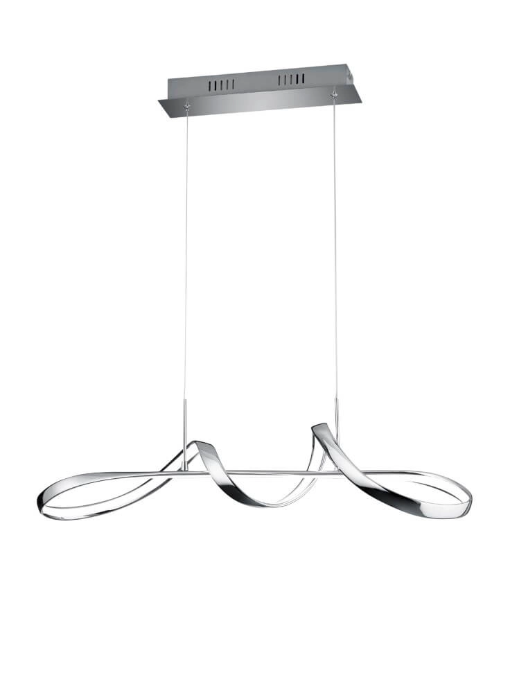 Lampe suspendue LED Perugia chrome Trio 4017807525823