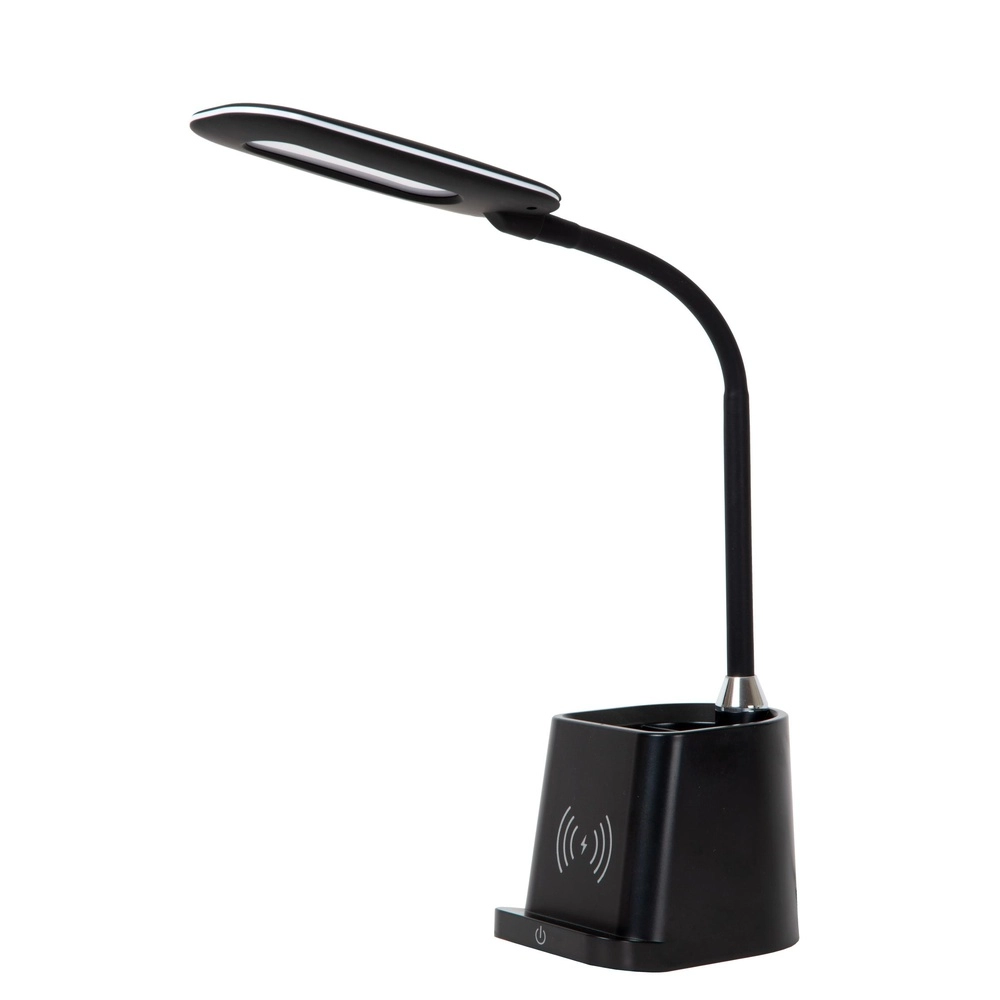 Lampe de bureau Penny avec le panneau de recharge sans fil noir