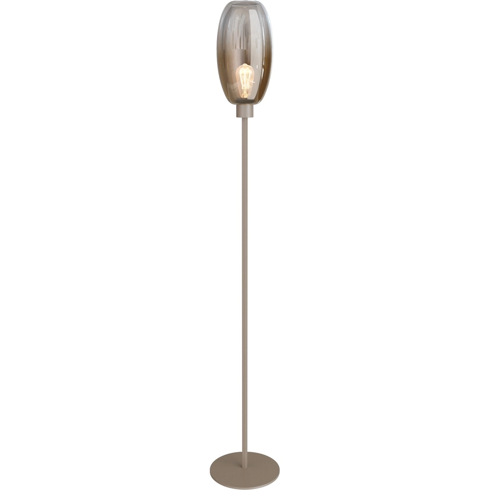 Lampe de pied en verre Olive 1x E27 - sable
