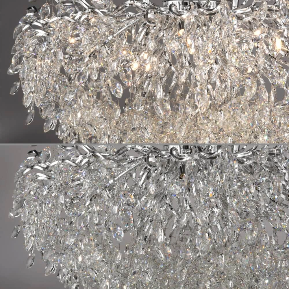 Lustre Ricicle 120 cm chromé Paul Neuhaus 4012248382080