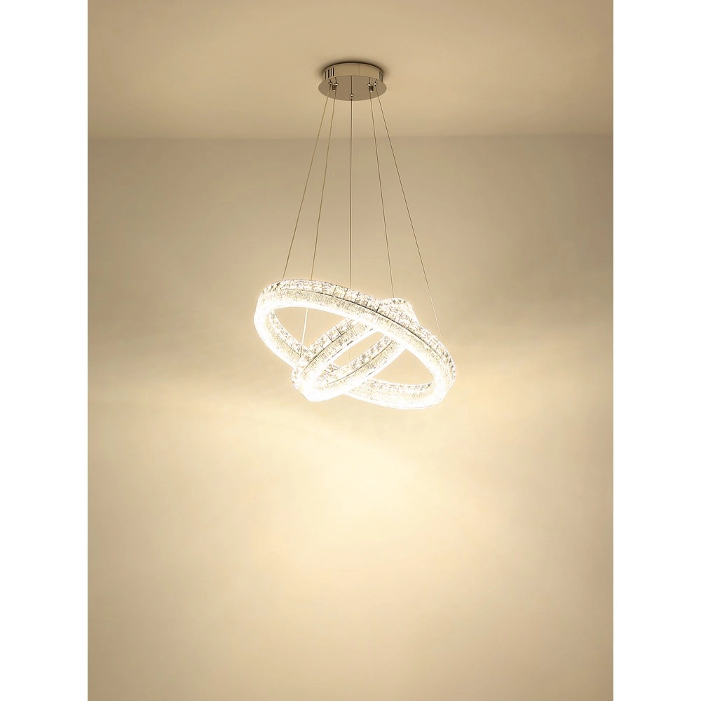 Lampe suspendue Laurel chrome Ø 60cm Globo 9007371575770