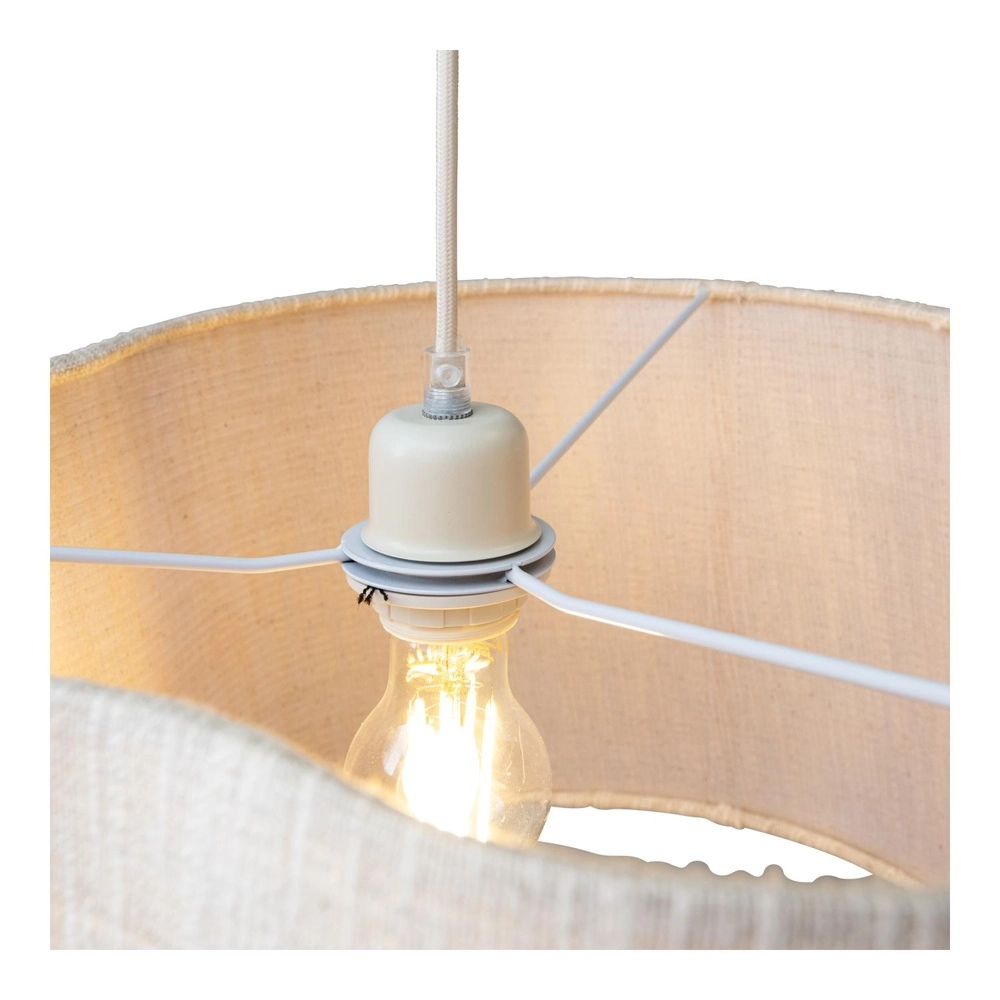 Lampe suspendue organique Chantal beige Lucide 5411212510112