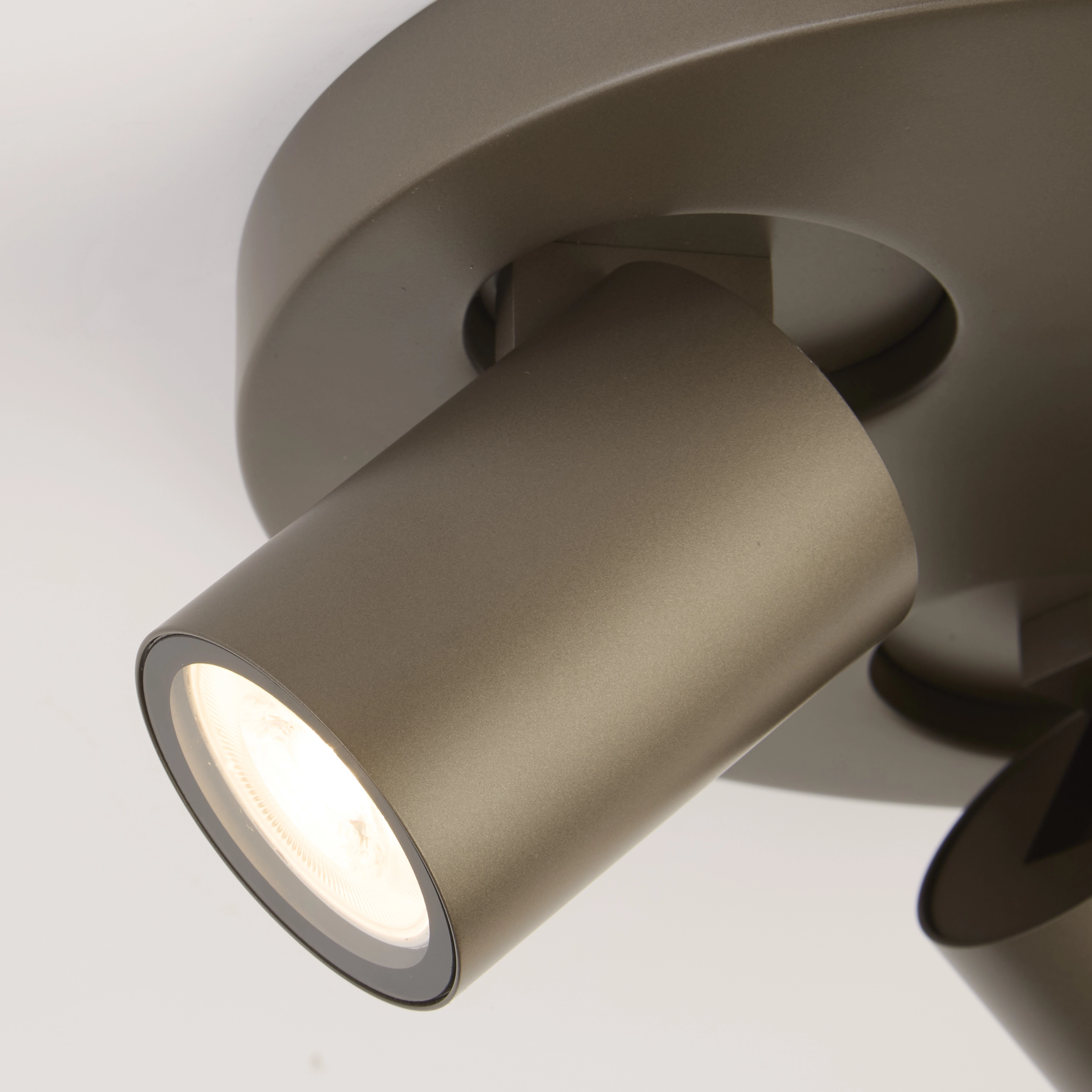 Lampe de plafond Selene 3 Bronze rond Lyora 5053423314464