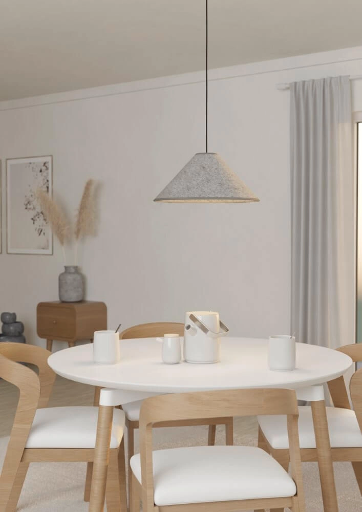 Lampe à suspension textile Alsager Ø 41 cm Eglo 9002759439842