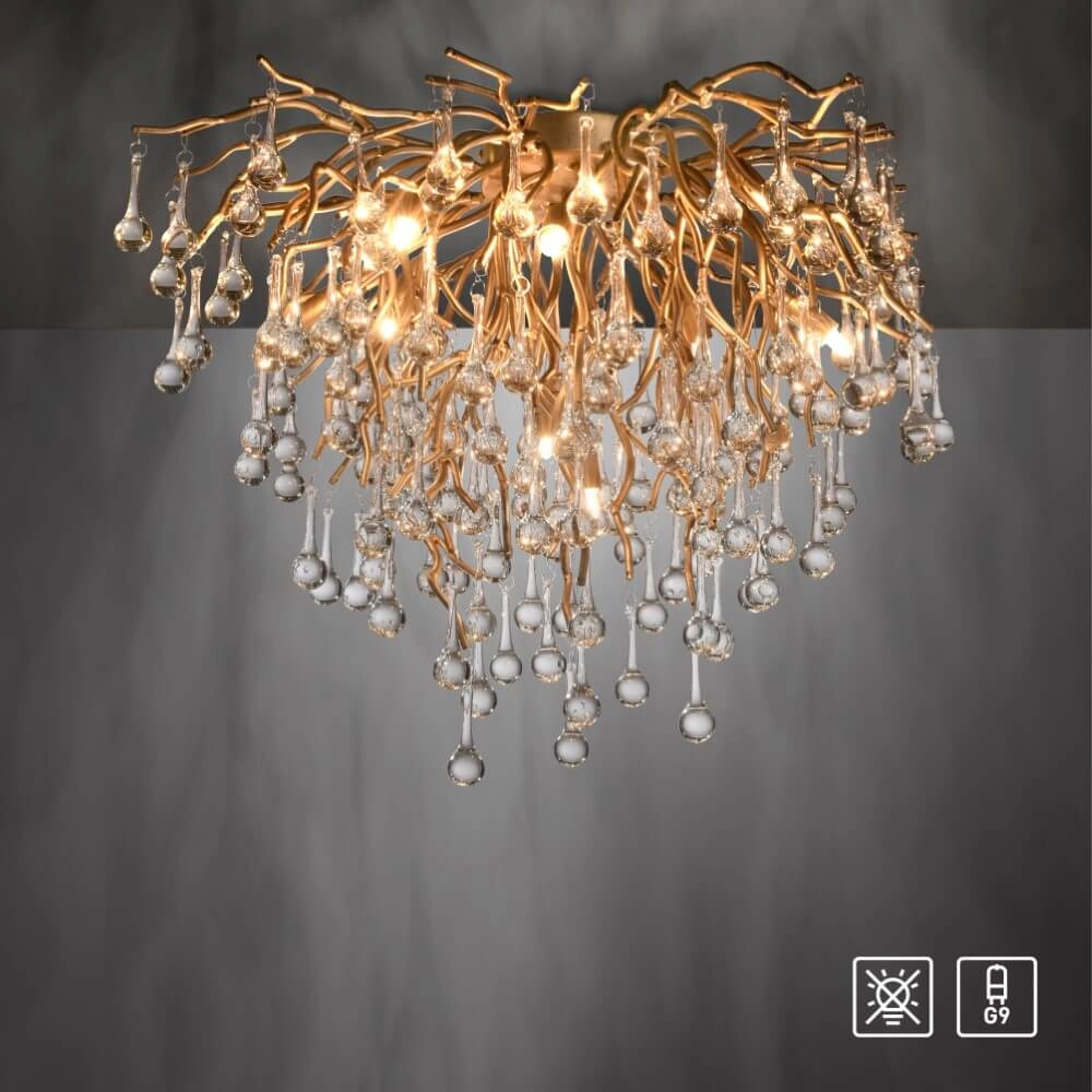 Lustre Icicle laiton 50cm Paul Neuhaus 4012248352083