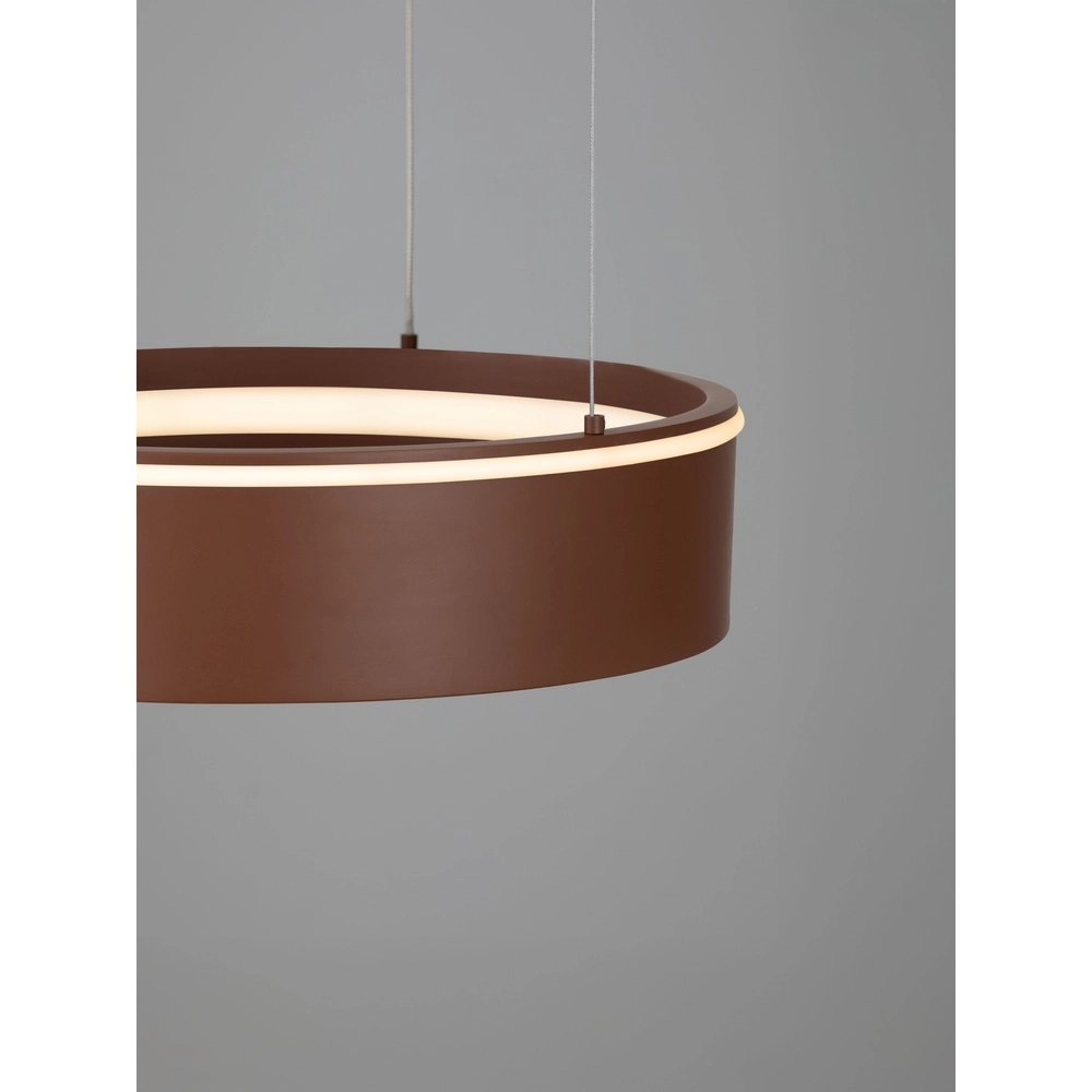 Lampe pendante moderne Olivia marron Ø 40 cm Lyora 5212017494238
