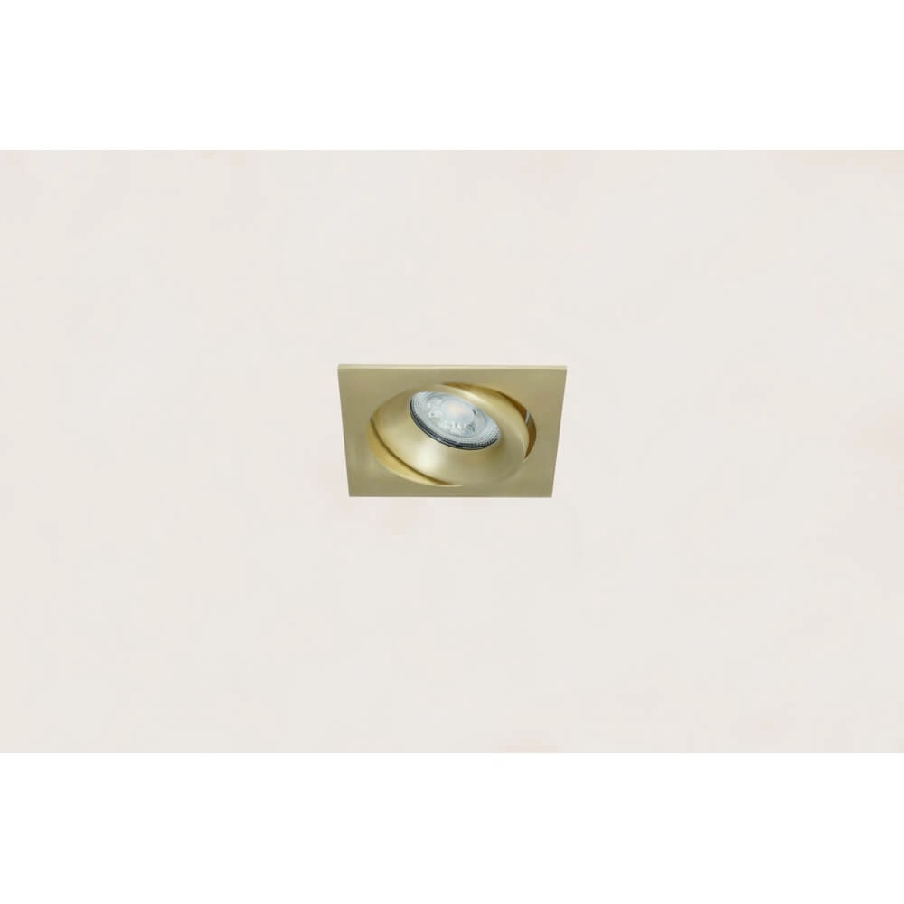 Spot encastré carré Alice Or mat Artdelight 8720701100404