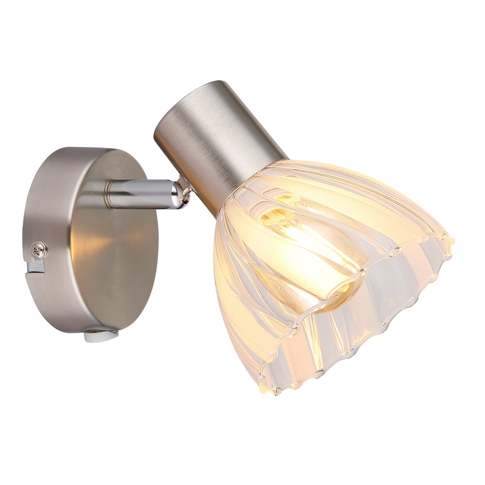 Lampe murale Zachery nickel