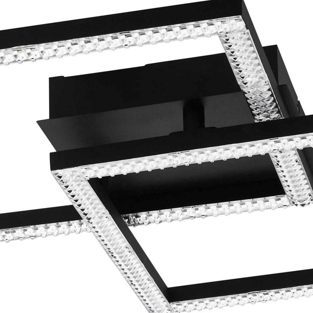 Plafonnier noir Lejias avec LED Eglo 9002759997991