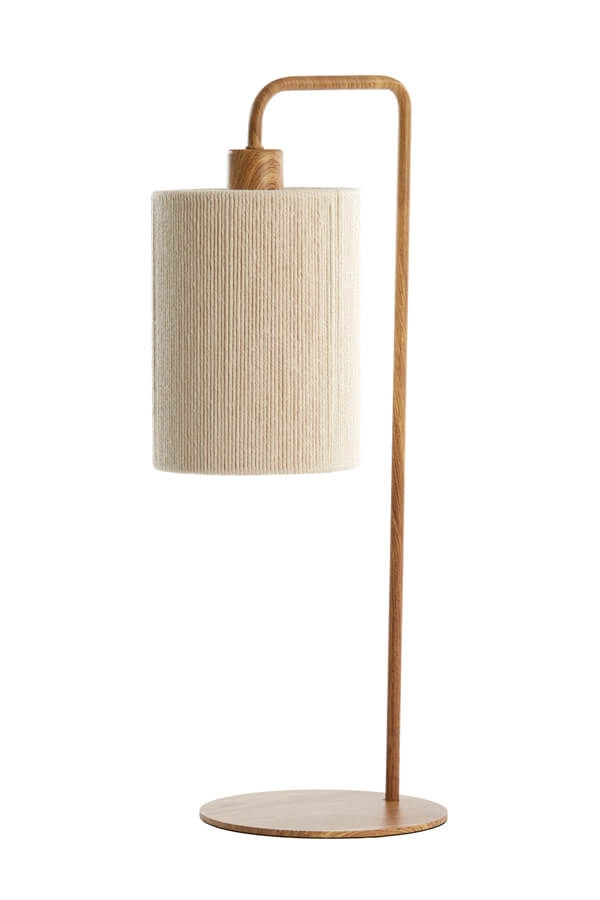 Lampe de table Japandi Donio Impression bois clair Light & Living 8717807710088