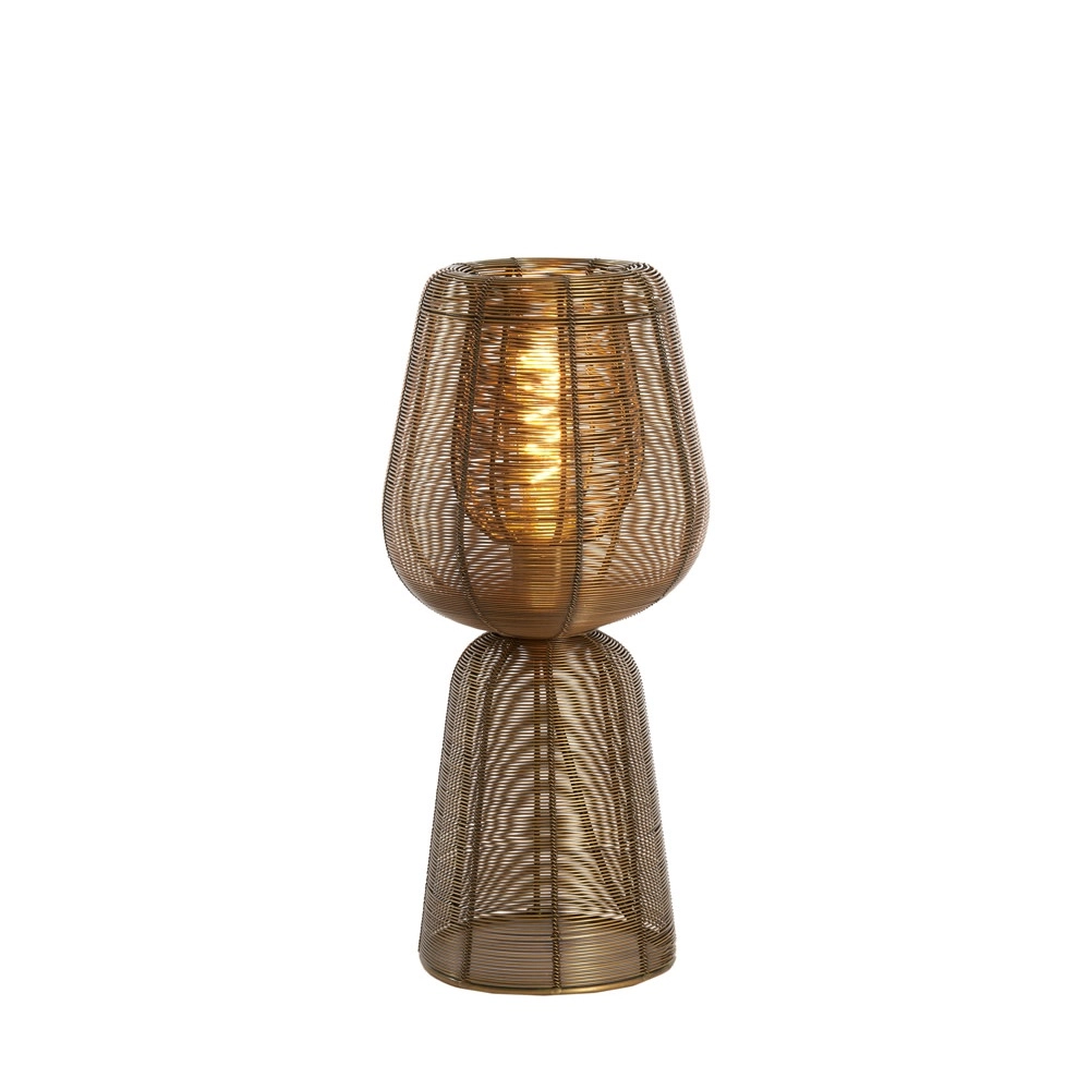 Lampe de table Aboso bronze cuivré Ø 18 cm Light & Living 8717807701512