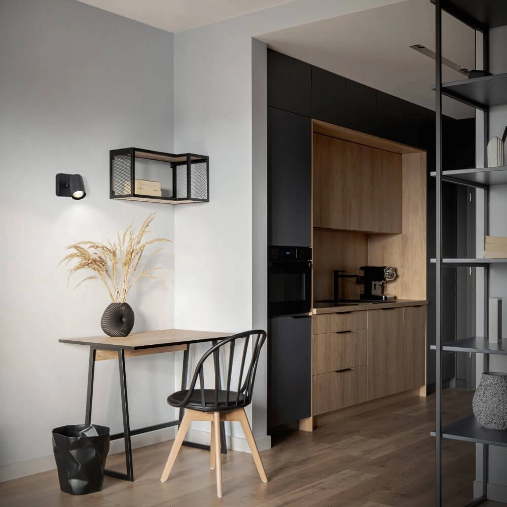 Spot en saillie Marty noir Brilliant 4004353424366