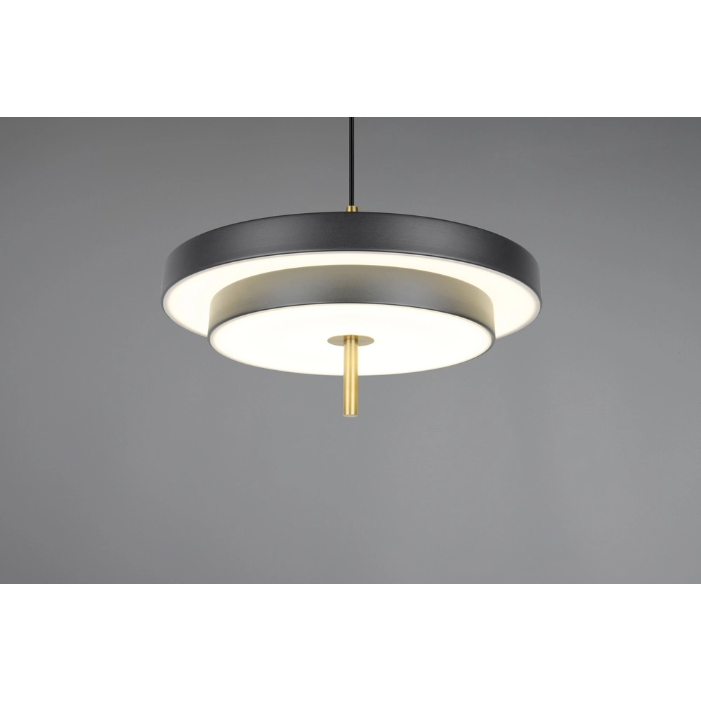 Suspension design Keaton noir avec or Ø 40cm Trio 4017807653366