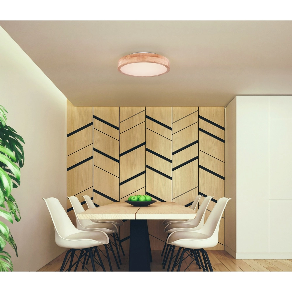 Éclairage de plafond en bois Rainer Scandinave Ø 40 cm Globo 9007371395279