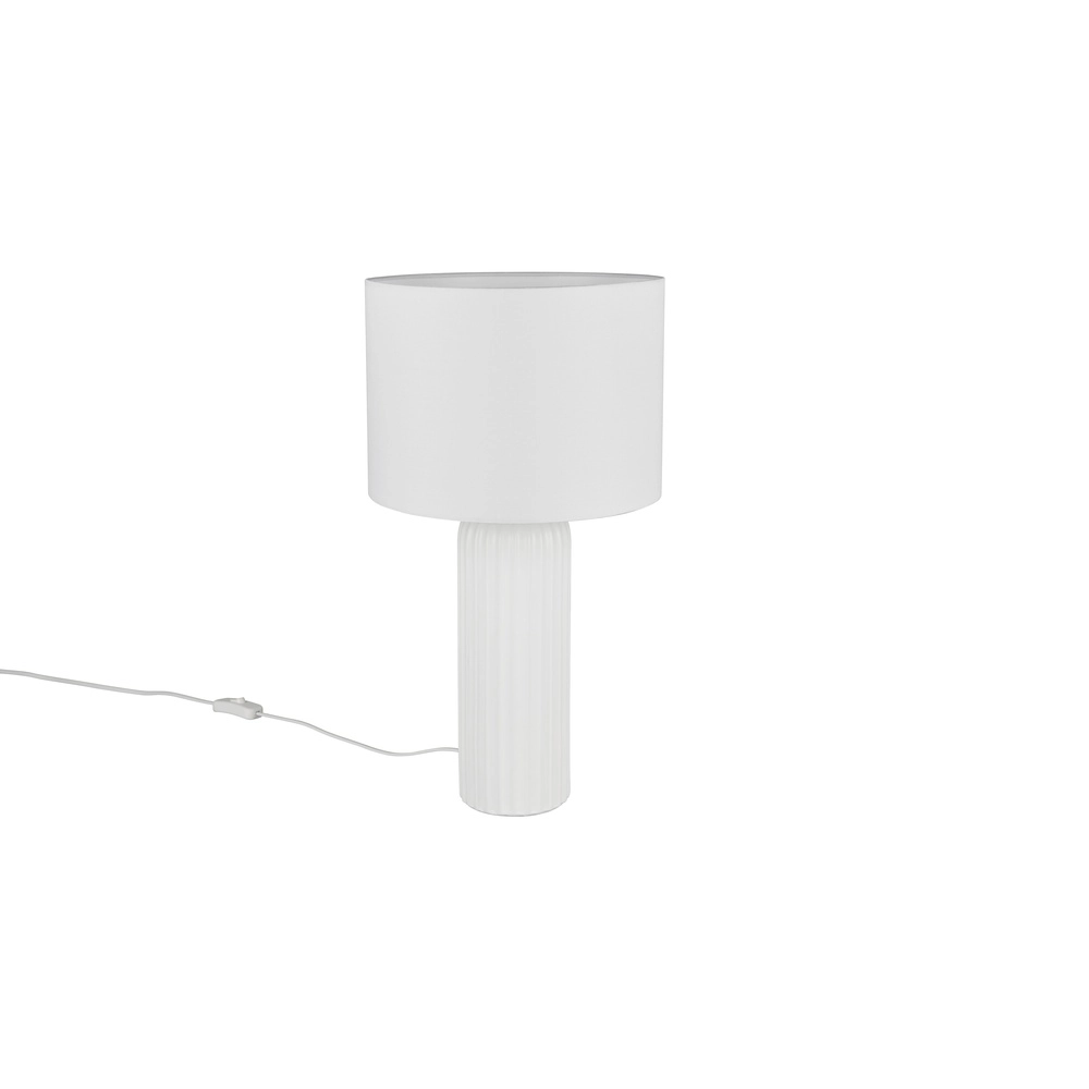 Lampe de table Blair Ø 28cm blanc Trio 4017807654349