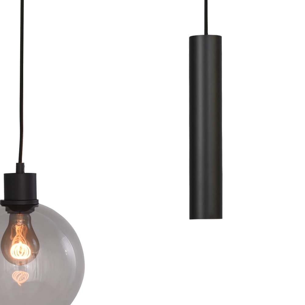 Lampe suspendue Lazise 3x Ø 20cm et 2x GU10 noir Masterlight 8718121303512