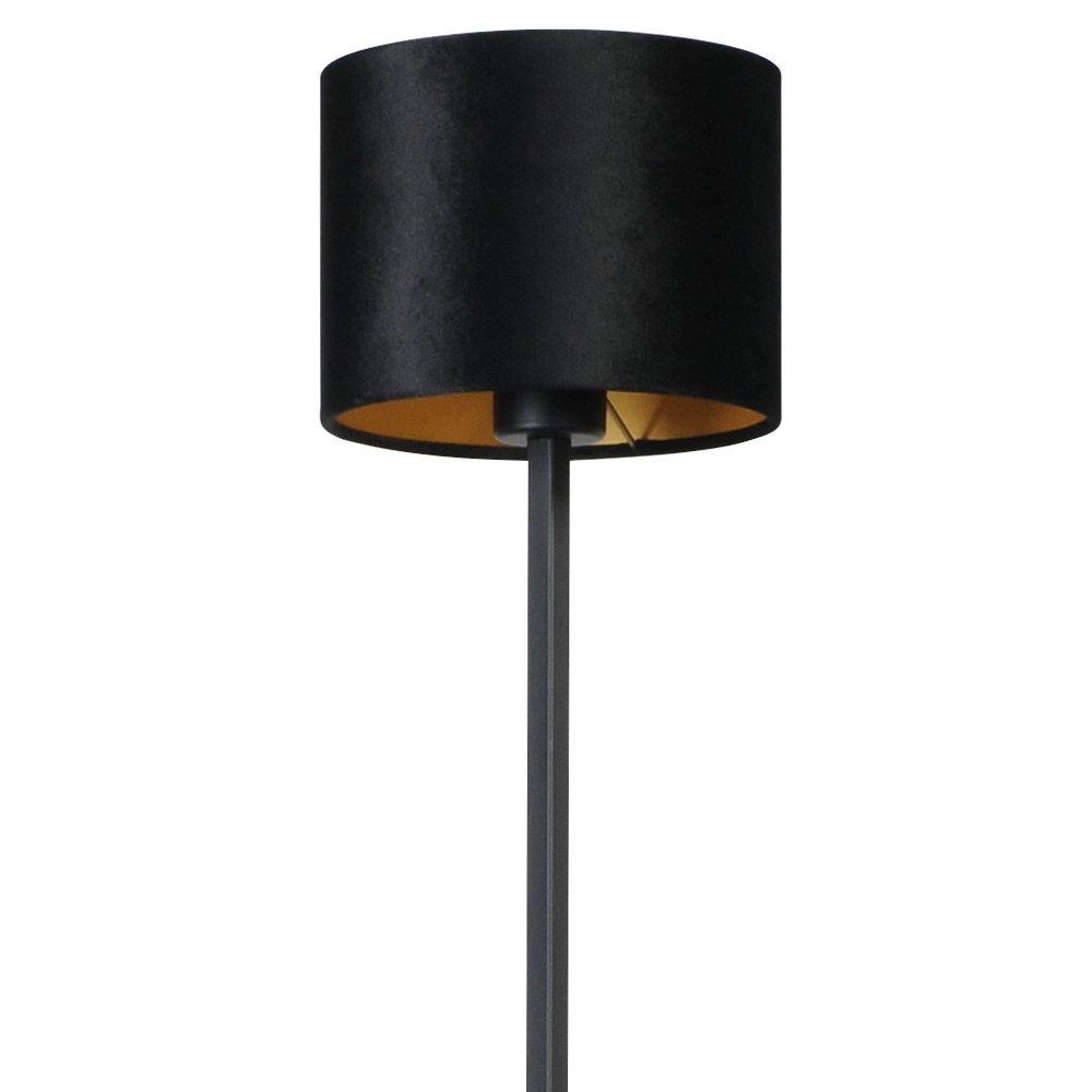 Lampadaire noir Venus 175cm avec abat-jour noir Masterlight 8718121204291
