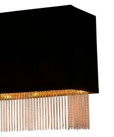 Lampe suspendue noire Fringe Searchlight 5053423135540