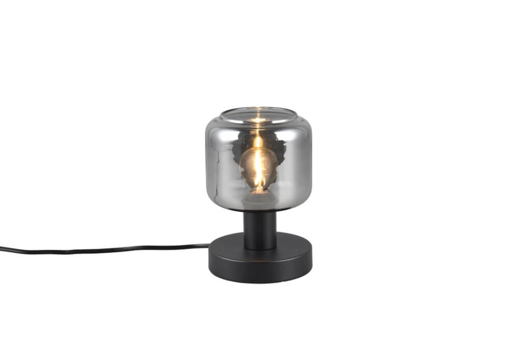 Lampe de table en verre fumé Mataro