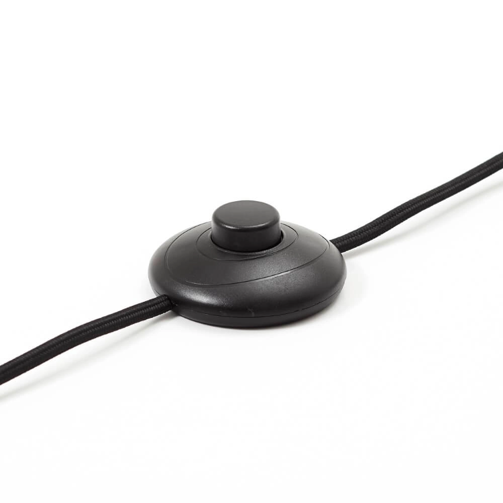 Lampadaire Waterlilly rotin avec tissu blanc Brilliant 4004353411960