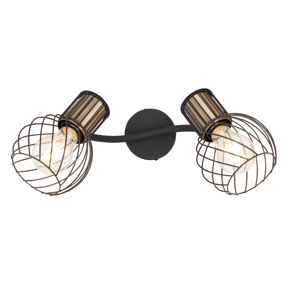 Lampe de plafond Argusto 2-noir clair Globo 9007371390717