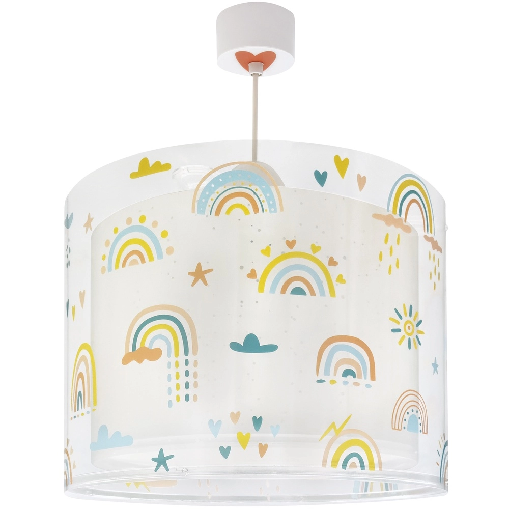 Suspension Rainbow rose pour chambre d’enfant