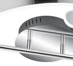 Plafonnier LED Parma chrome Trio 4017807525663