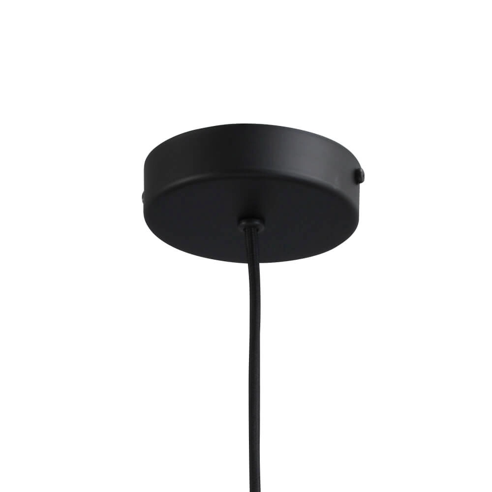 Lampe suspendue noire Porto avec verre rouge Nicolette - Ø 20cm Masterlight 8718121269375