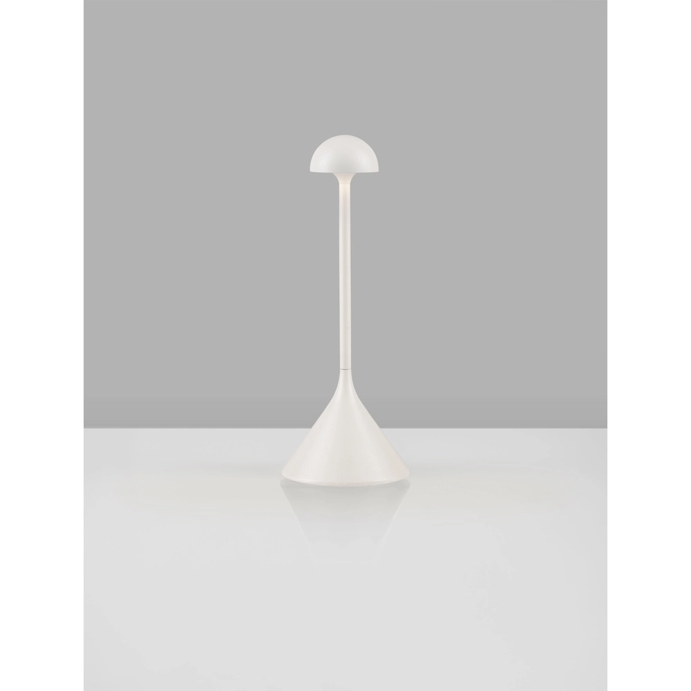 Lampe de table Dalt blanc rechargeable avec USB