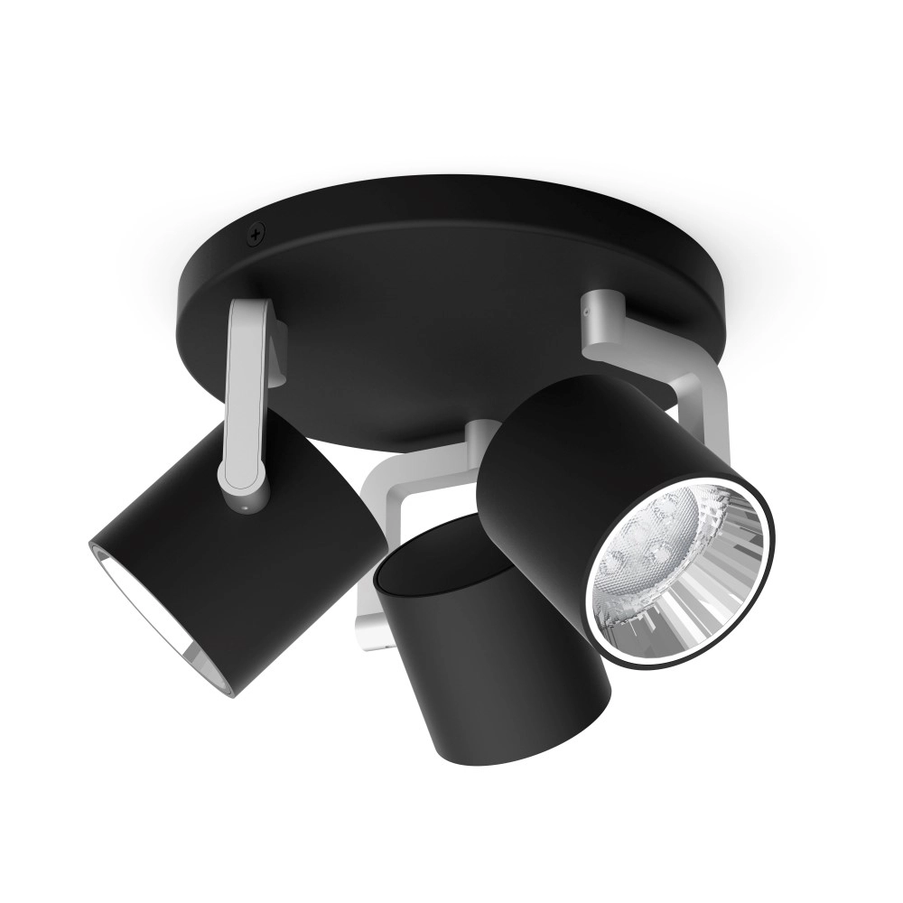 Spot Byrl 3 lumières noir Philips 8718696170212