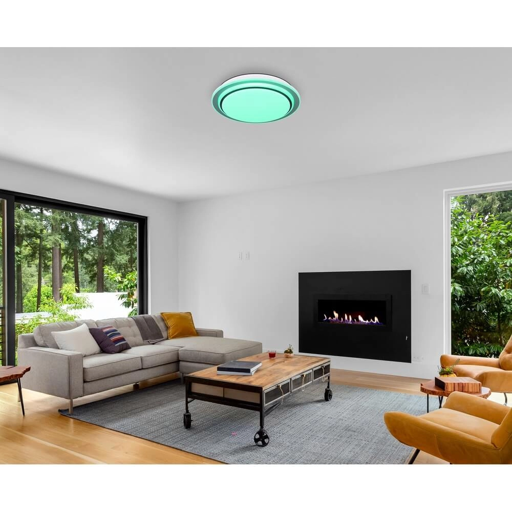 Plafonnier Foppa blanc Ø 40cm Globo 9007371438563