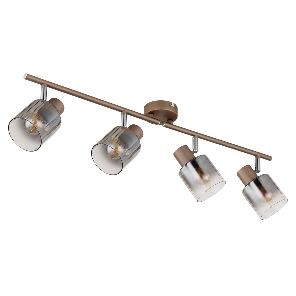 Lampe de plafond Walton Café marron 4 clairs Globo 9007371580187