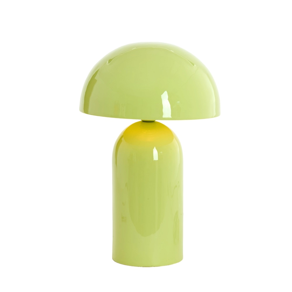 Lampe de table champignon Tolima vert clair brillant - Ø 23cm Light & Living 8717807807818